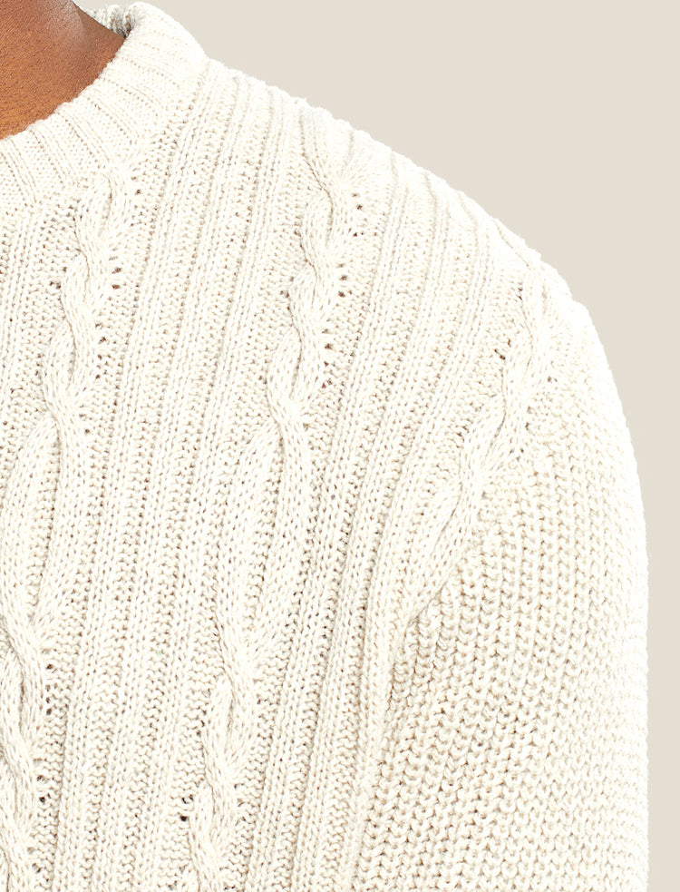 DEDICATED Sweater Ludvika Pearl White