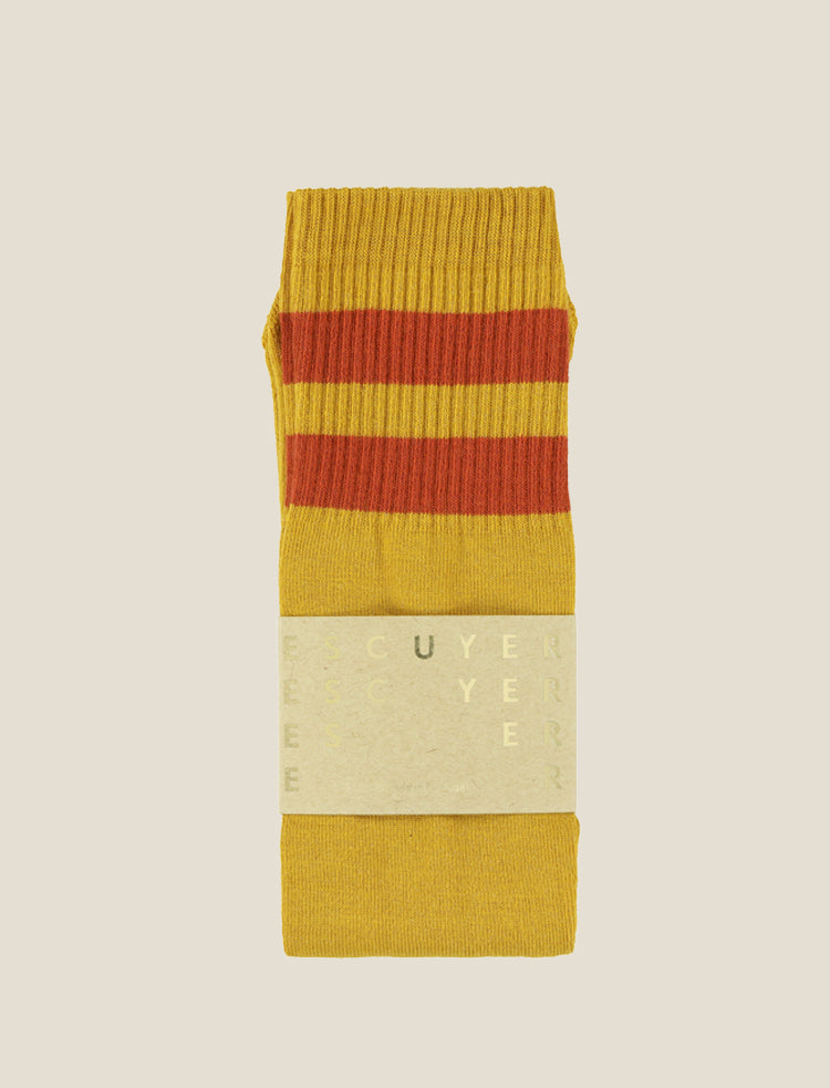 ESCUYER unisex tube socks - Mustard Orange