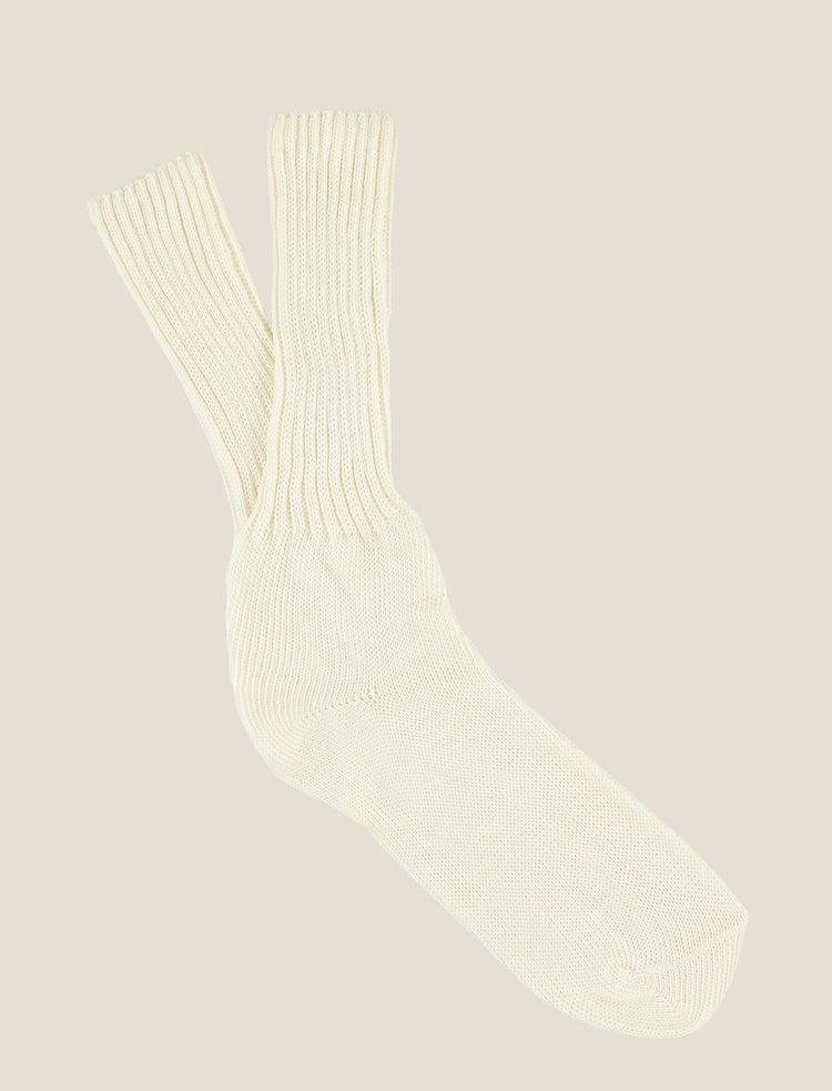 ESCUYER crew socks - Off White